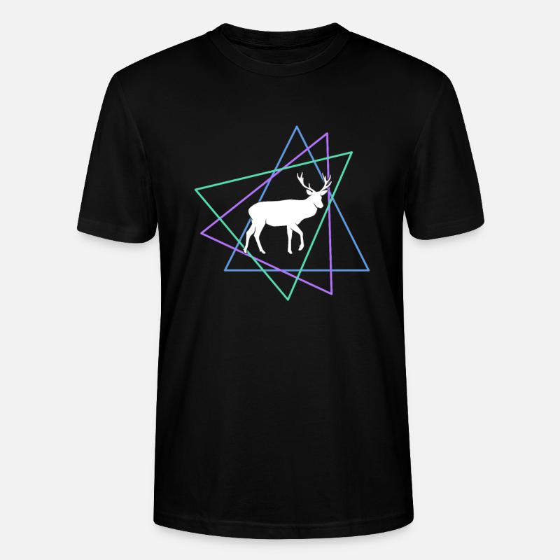 Cerf - T-shirt bio CRAFTER Stanley Stella Unisexe - noir