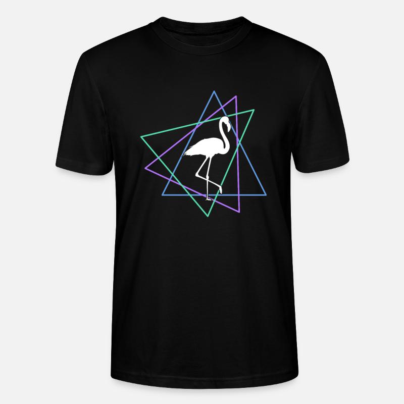 Flamingo - Stanley/Stella Unisex Bio-T-Shirt CRAFTER - Schwarz