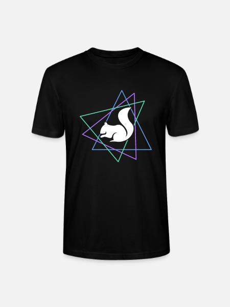 Squirrel - Stanley/Stella CRAFTER Unisex Organic T-Shirt - black