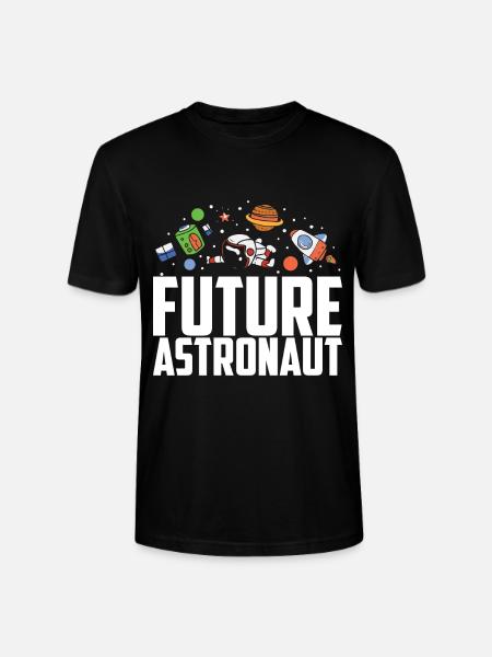 Astronaut Kinder Raumfahrt - Stanley/Stella Unisex Bio-T-Shirt CRAFTER - Schwarz