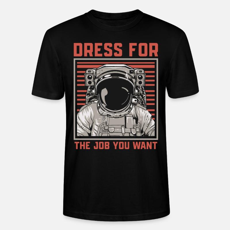 Astronaut Raumfahrt Geschenk - Stanley/Stella Unisex Bio-T-Shirt CRAFTER - Schwarz