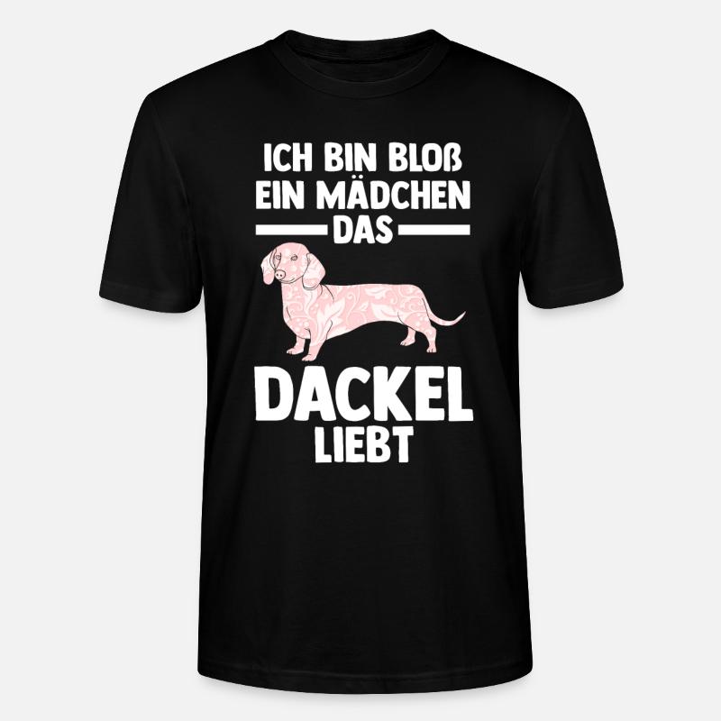 Hund Dackel - Stanley/Stella Unisex Bio-T-Shirt CRAFTER - Schwarz