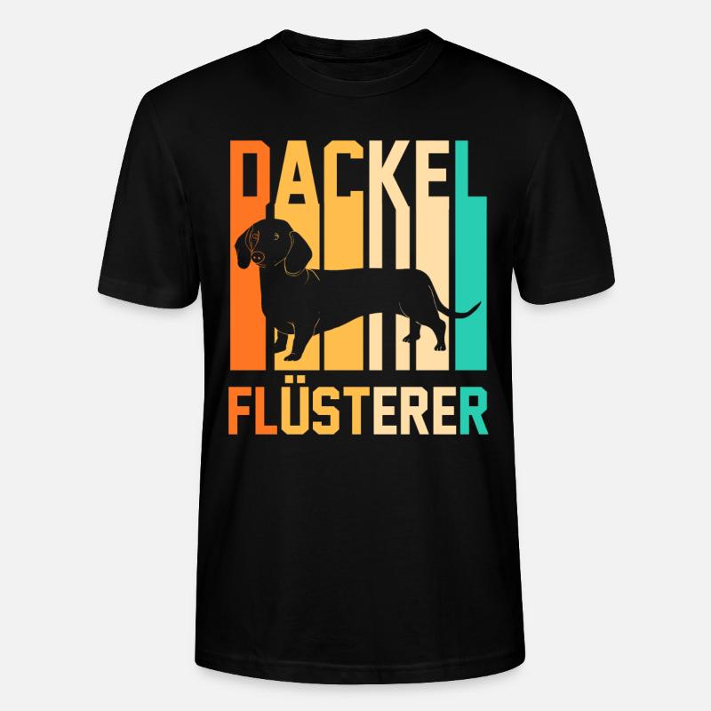 Hund Dackel - Stanley/Stella Unisex Bio-T-Shirt CRAFTER - Schwarz