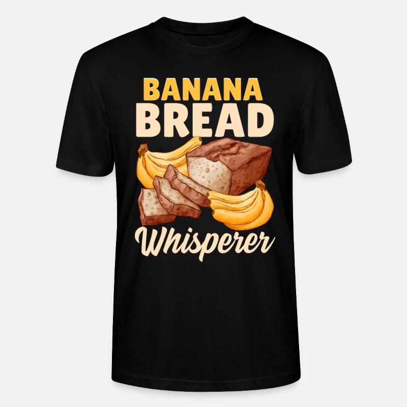 Funny bread baking baker - Stanley/Stella CRAFTER Unisex Organic T-Shirt - black