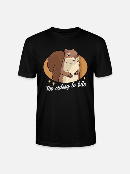 Süße Eichhörnchen Grauhörnchen Hörnchen Geschenk - Stanley/Stella Unisex Bio-T-Shirt CRAFTER - Schwarz