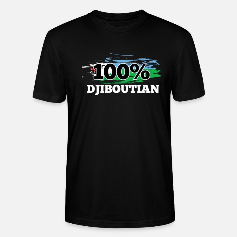 Dschibuti - Stanley/Stella Unisex Bio-T-Shirt CRAFTER - Schwarz