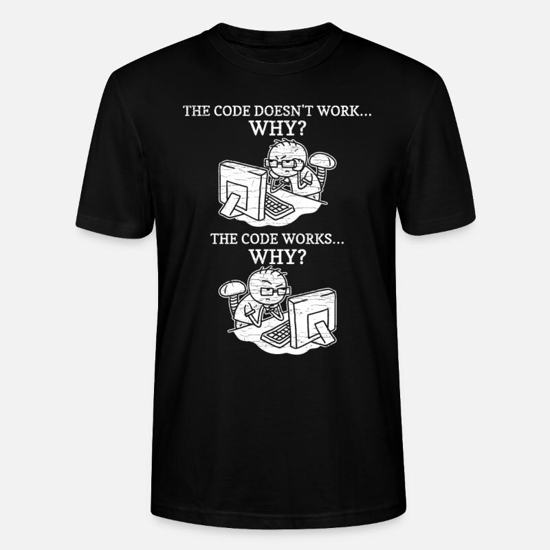 Programmierer Coder Informatiker - Stanley/Stella Unisex Bio-T-Shirt CRAFTER - Schwarz