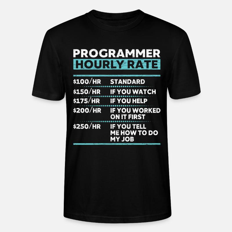 Programmierer Coder Informatiker - Stanley/Stella Unisex Bio-T-Shirt CRAFTER - Schwarz