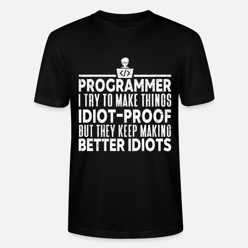 Informatiker Programmierer Coder - Stanley/Stella Unisex Bio-T-Shirt CRAFTER - Schwarz