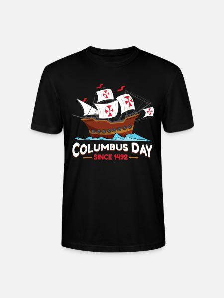 Columbus Day Since 1492 - Stanley/Stella CRAFTER Unisex Organic T-Shirt - black