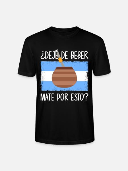 Argentina flagga Argentinsk yerba mate te - Ekologisk T-shirt CRAFTER unisex från Stanley/Stella - svart