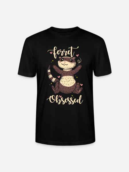 Frettchen Geschenk für Frettchen Besitzer - Stanley/Stella Unisex Bio-T-Shirt CRAFTER - Schwarz