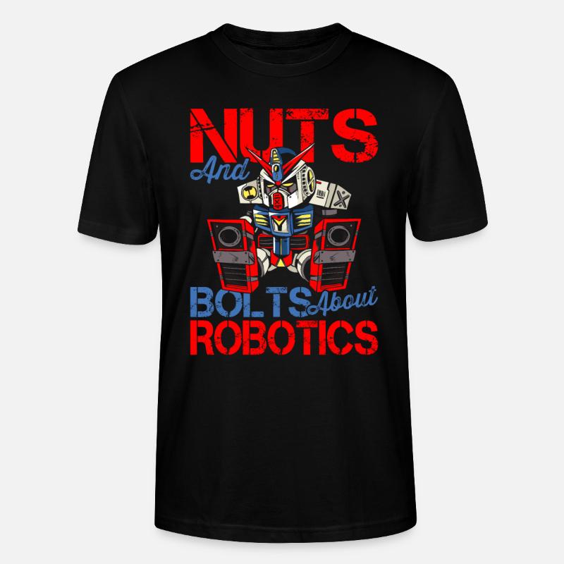Robotik-liebhaber Muttern Schrauben - Stanley/Stella Unisex Bio-T-Shirt CRAFTER - Schwarz