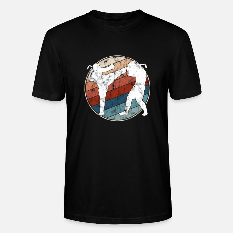 Kampfsport Retro - Stanley/Stella Unisex Bio-T-Shirt CRAFTER - Schwarz
