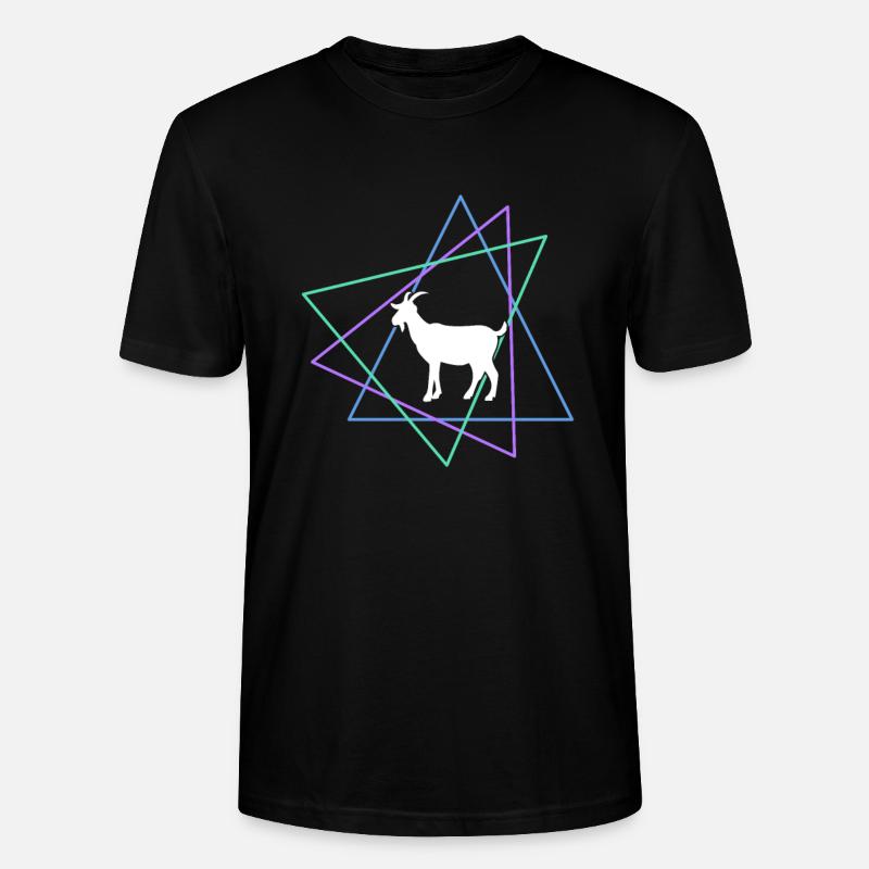 Ziege - Stanley/Stella Unisex Bio-T-Shirt CRAFTER - Schwarz