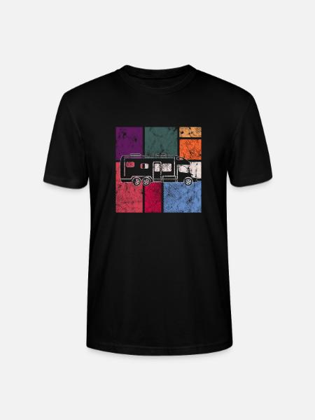 Camping - T-shirt bio CRAFTER Stanley Stella Unisexe - noir