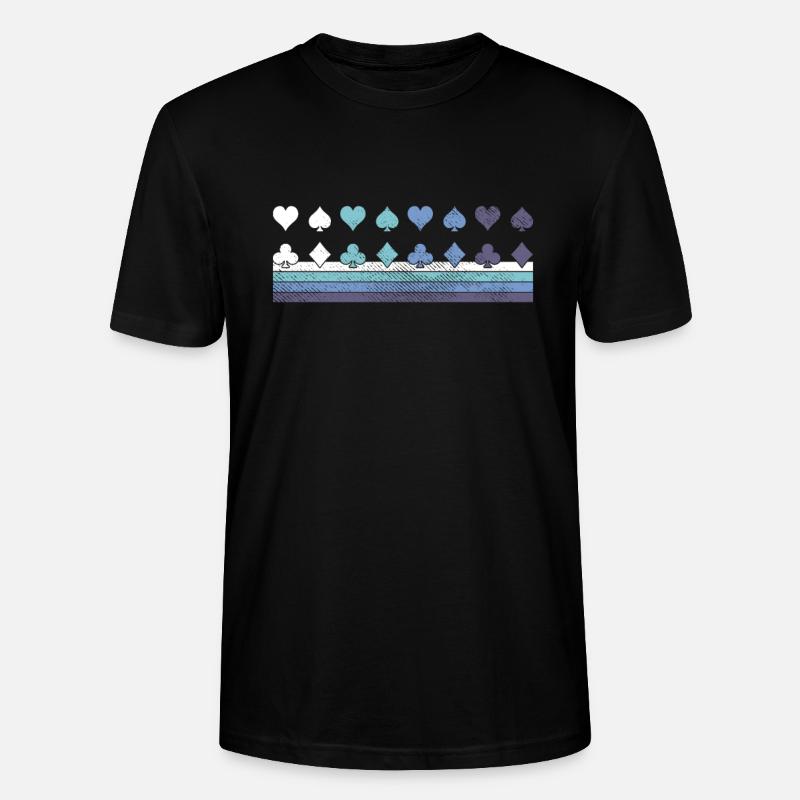 Poker - Stanley/Stella Unisex Bio-T-Shirt CRAFTER - Schwarz