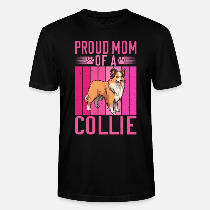 Cadeaux Collie - T-shirt bio CRAFTER Stanley Stella Unisexe - noir