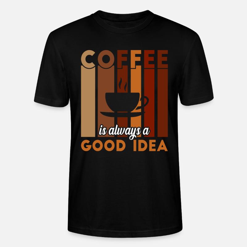 Kaffee - Stanley/Stella Unisex Bio-T-Shirt CRAFTER - Schwarz