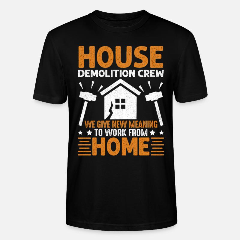 House Demo - Stanley/Stella CRAFTER Unisex Organic T-Shirt - black