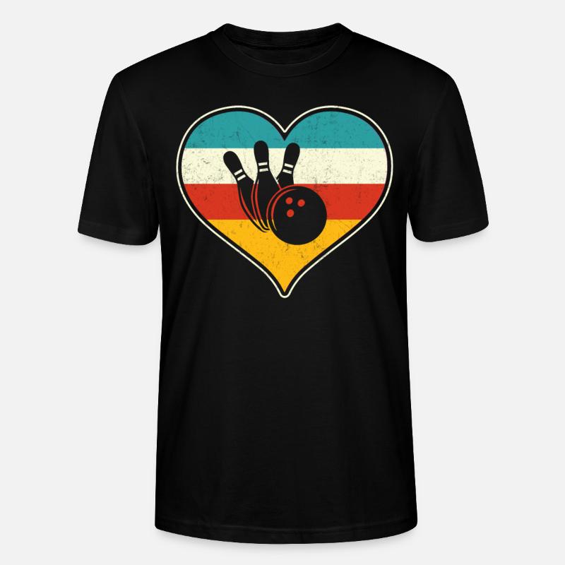 Bowling - Stanley/Stella Unisex Bio-T-Shirt CRAFTER - Schwarz