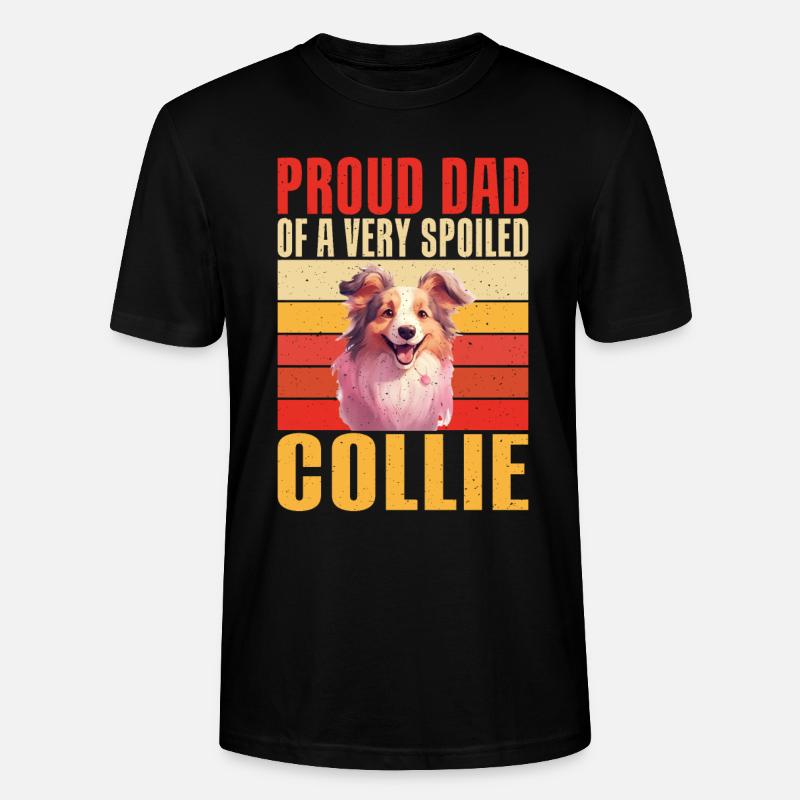 Cadeaux Collie - T-shirt bio CRAFTER Stanley Stella Unisexe - noir