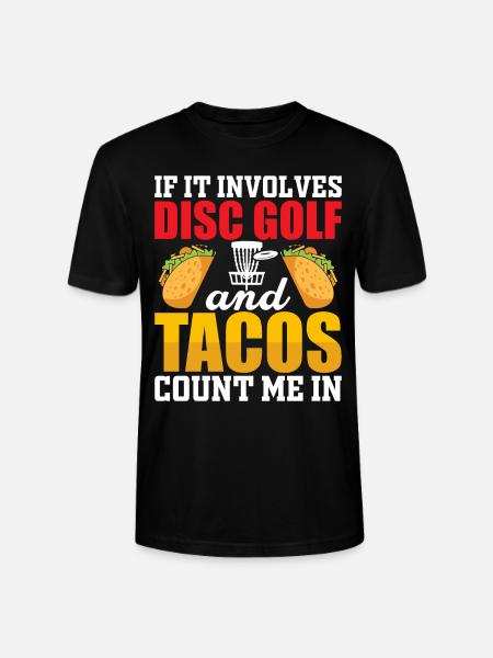 Disc Golf Tacos - Stanley/Stella CRAFTER Unisex Organic T-Shirt - black