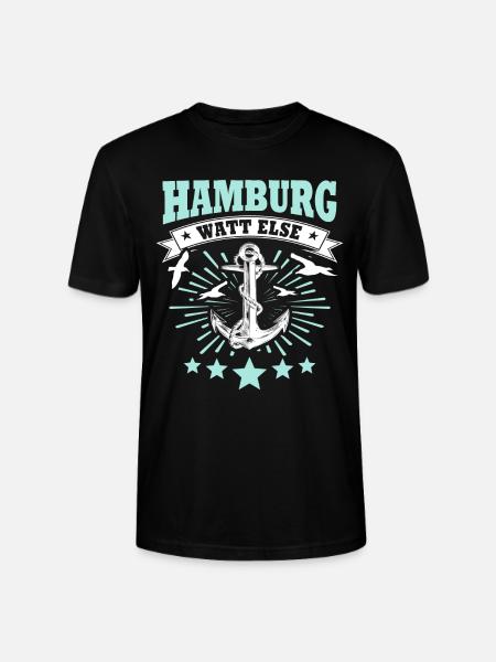 Hamburg Hamburger - Stanley/Stella Unisex Bio-T-Shirt CRAFTER - Schwarz