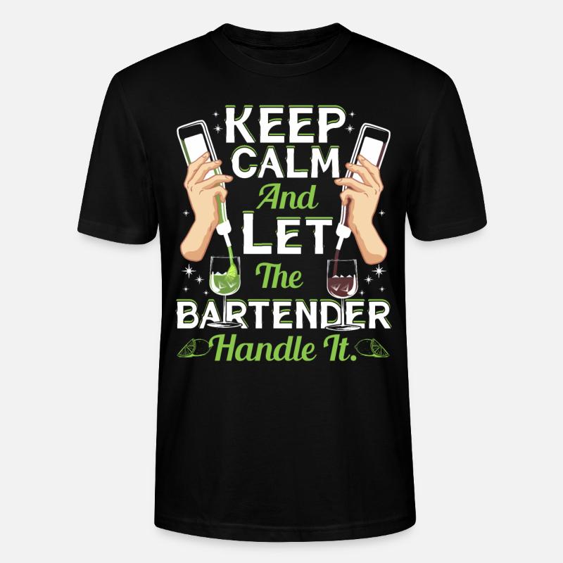 Bartender Handling - Stanley/Stella Unisex Bio-T-Shirt CRAFTER - Schwarz