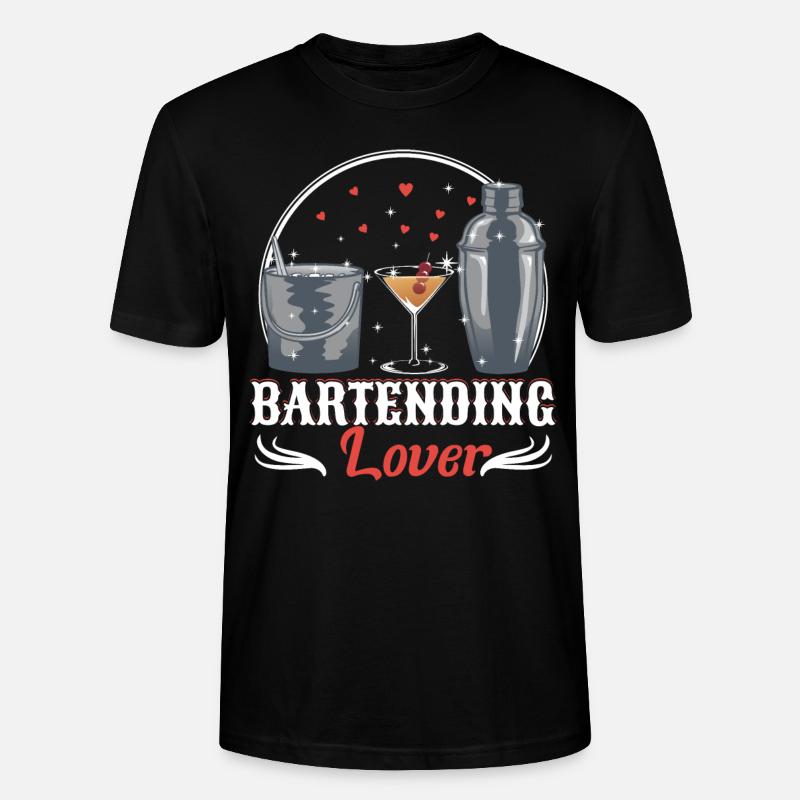 Bartending lover - Stanley/Stella Unisex Bio-T-Shirt CRAFTER - Schwarz