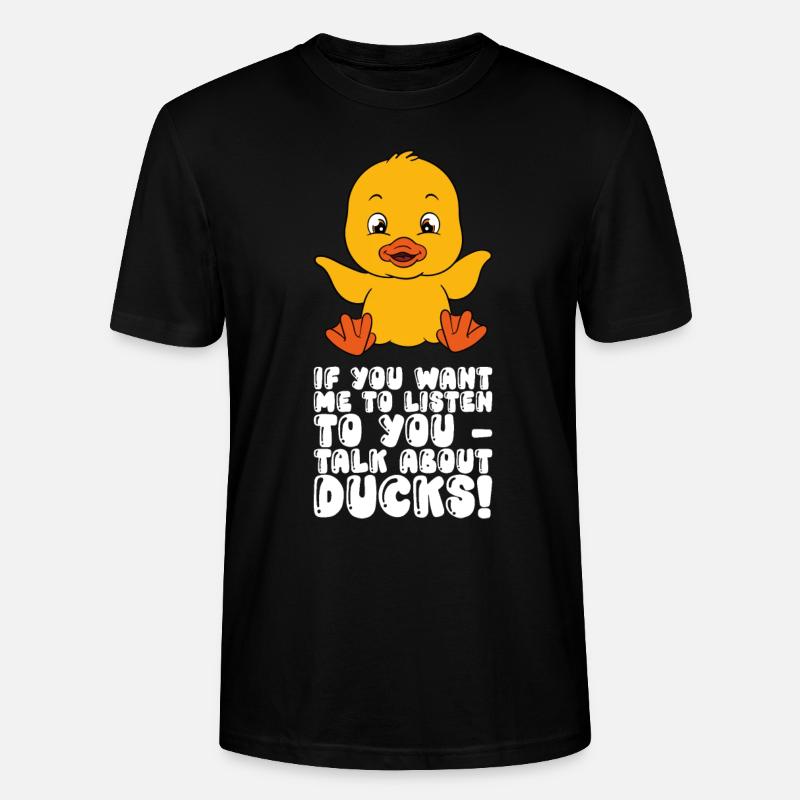 Drôles de canards Canard mignon - T-shirt bio CRAFTER Stanley Stella Unisexe - noir
