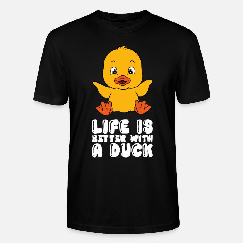 Drôles de canards Canard mignon - T-shirt bio CRAFTER Stanley Stella Unisexe - noir