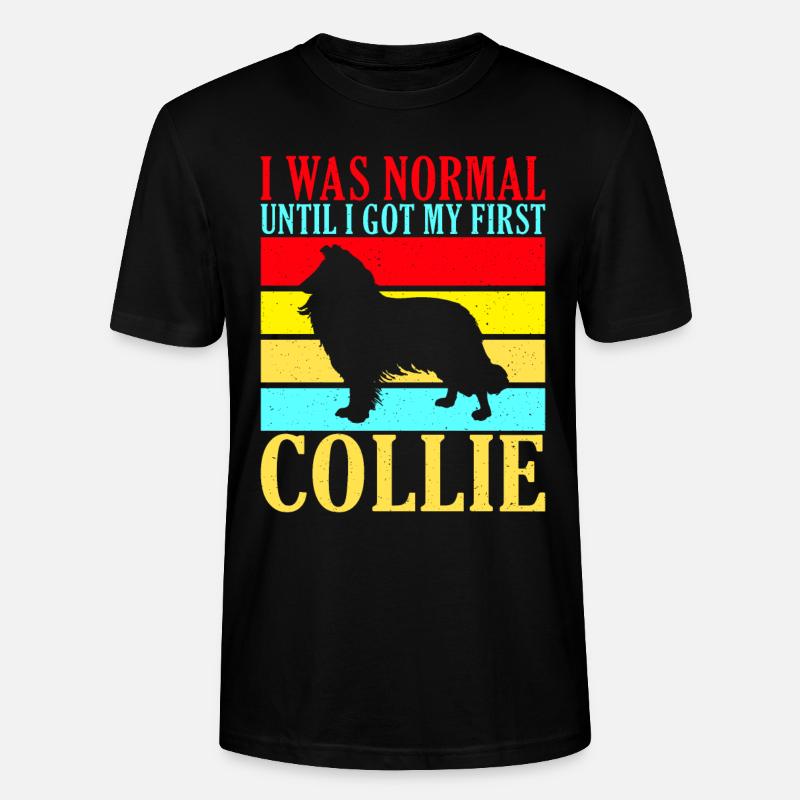 Cadeaux Collie - T-shirt bio CRAFTER Stanley Stella Unisexe - noir