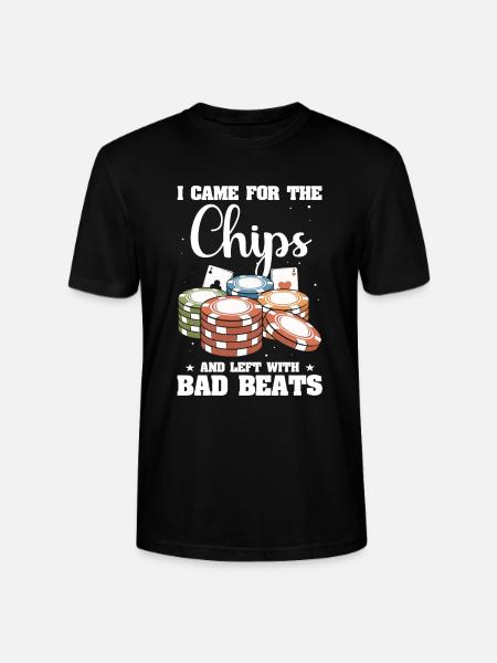Poker Pokerspieler Pokerkarten - Stanley/Stella Unisex Bio-T-Shirt CRAFTER - Schwarz