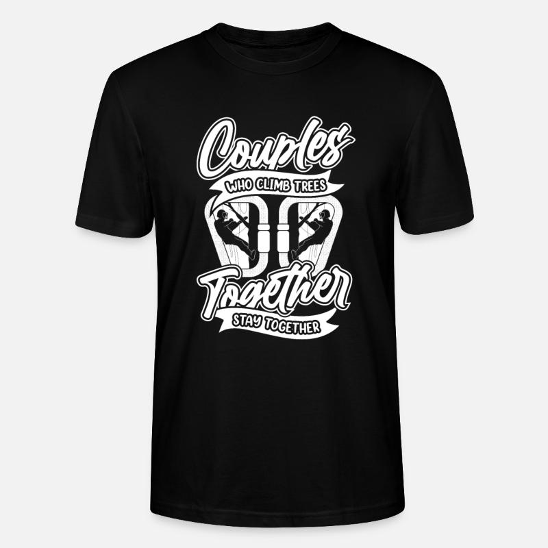 Baumpfleger Baumkletterer Arborist - Stanley/Stella Unisex Bio-T-Shirt CRAFTER - Schwarz