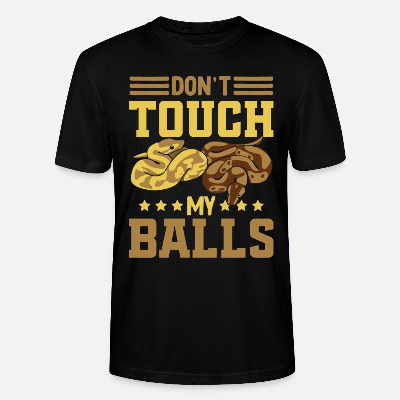 Ballpython Python Königspython - Stanley/Stella Unisex Bio-T-Shirt CRAFTER - Schwarz