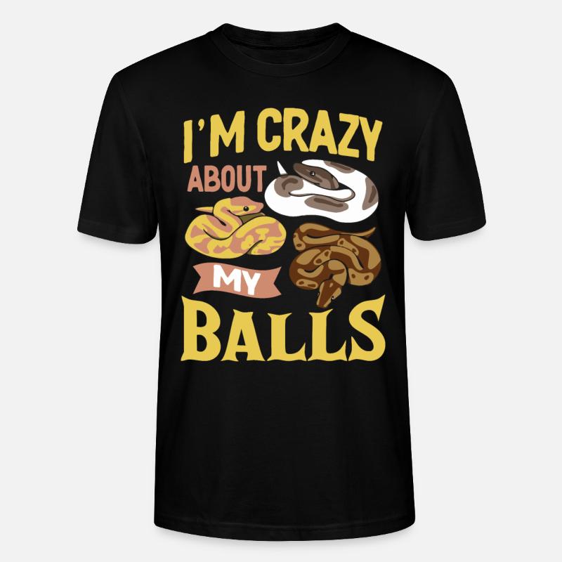 Königspython Ball Python Geschenk - Stanley/Stella Unisex Bio-T-Shirt CRAFTER - Schwarz