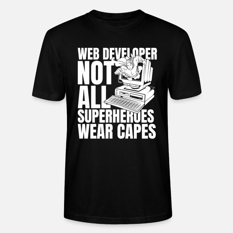 Web Entwickler Webdeveloper - Stanley/Stella Unisex Bio-T-Shirt CRAFTER - Schwarz