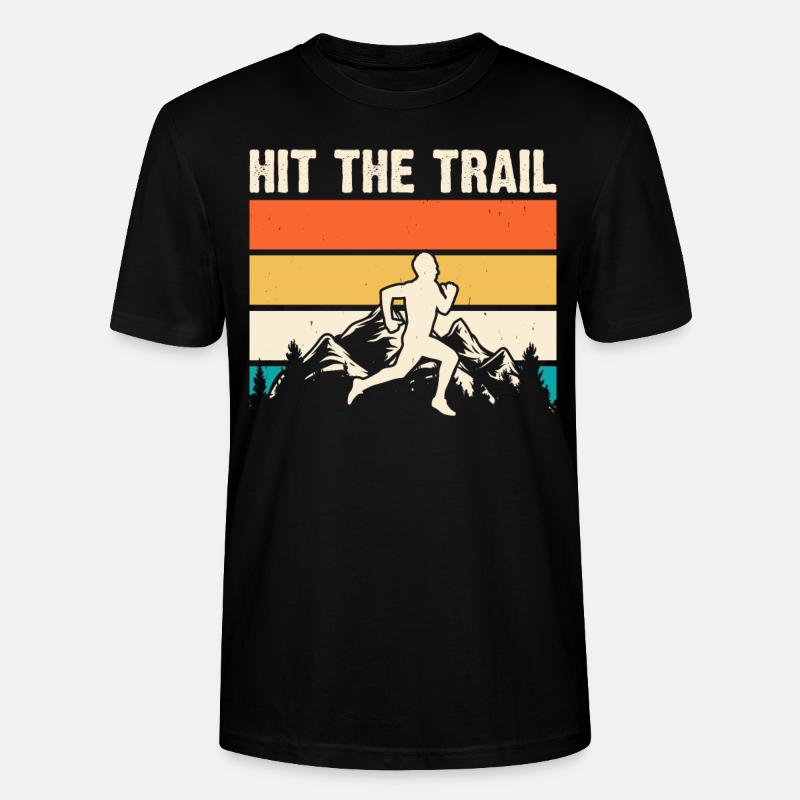 Jogging Course Marathon - T-shirt bio CRAFTER Stanley Stella Unisexe - noir