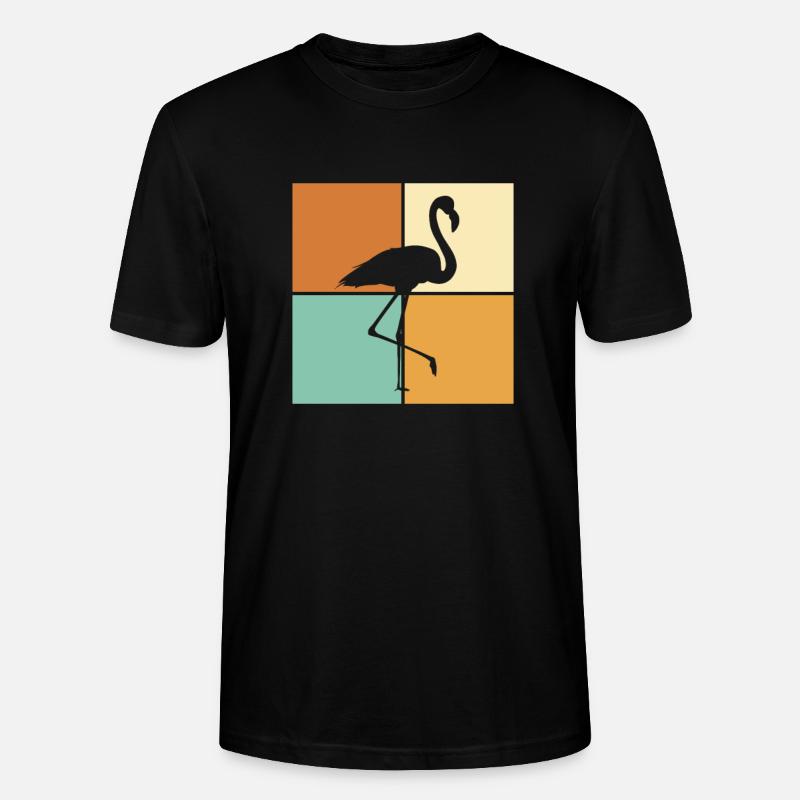Flamingo - Stanley/Stella Unisex Bio-T-Shirt CRAFTER - Schwarz