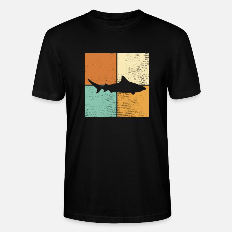 Requin - T-shirt bio CRAFTER Stanley Stella Unisexe - noir