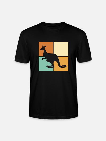 Känguru - Stanley/Stella Unisex Bio-T-Shirt CRAFTER - Schwarz