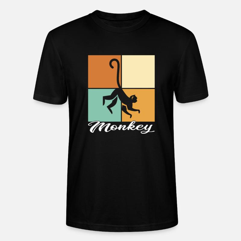 Affe - Stanley/Stella Unisex Bio-T-Shirt CRAFTER - Schwarz