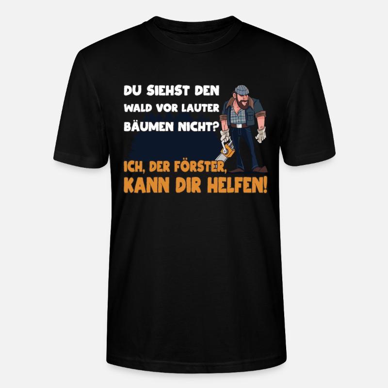 Waldfacharbeiter Förster - Stanley/Stella Unisex Bio-T-Shirt CRAFTER - Schwarz