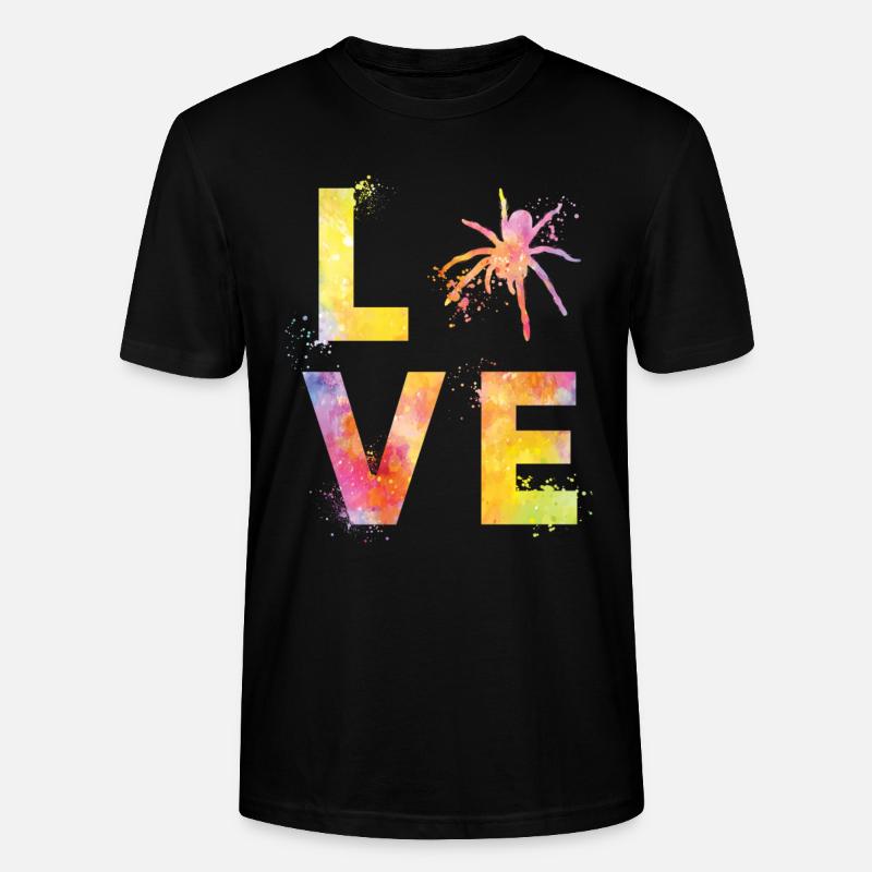 Spinnen liebe - Stanley/Stella Unisex Bio-T-Shirt CRAFTER - Schwarz