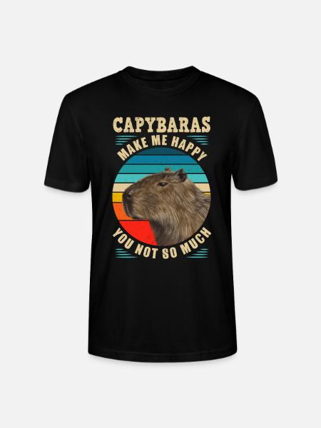 Capybara rongeur capybara capybara - T-shirt bio CRAFTER Stanley Stella Unisexe - noir