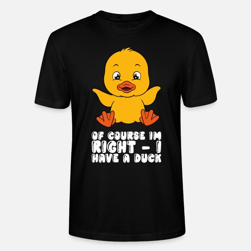 Drôle de canard Canards mignons - T-shirt bio CRAFTER Stanley Stella Unisexe - noir