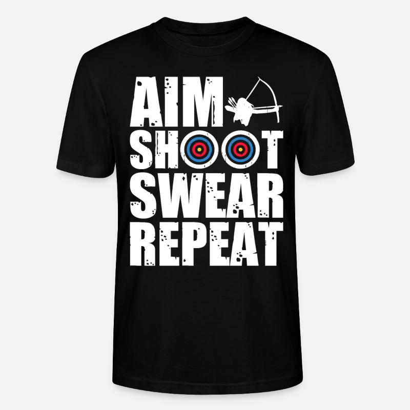 Archer Tir à l’arc - T-shirt bio CRAFTER Stanley Stella Unisexe - noir