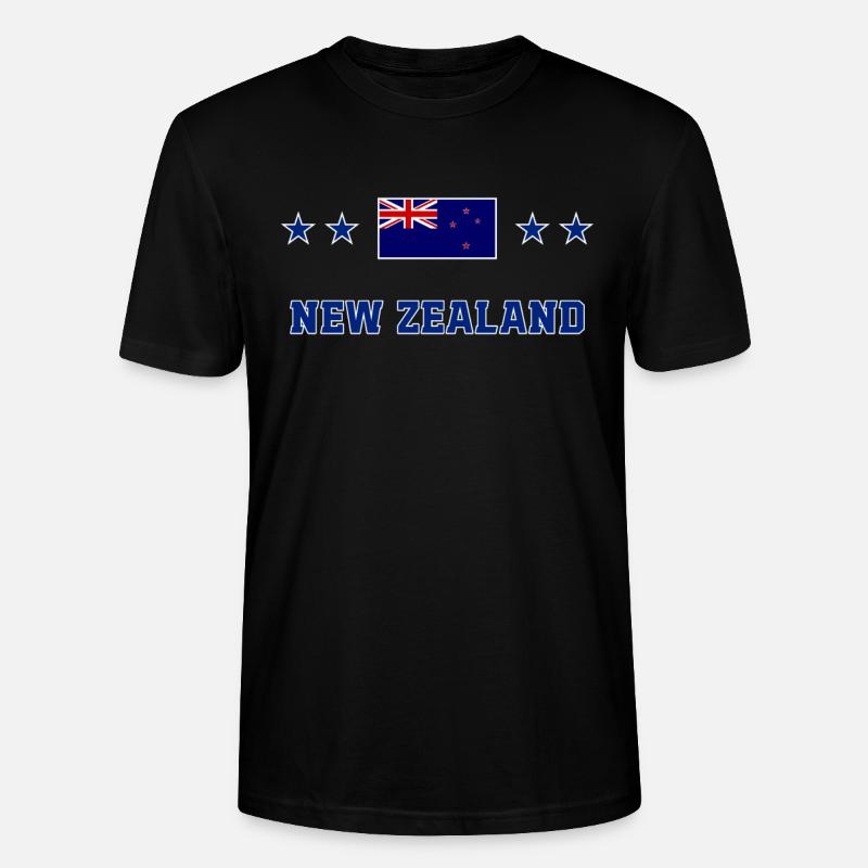 Neuseeland - Stanley/Stella Unisex Bio-T-Shirt CRAFTER - Schwarz