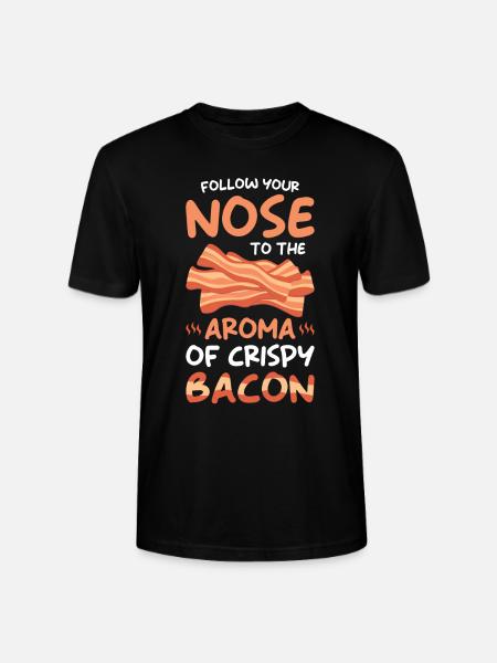 Bacon Ham Gift - Stanley/Stella CRAFTER Unisex Organic T-Shirt - black